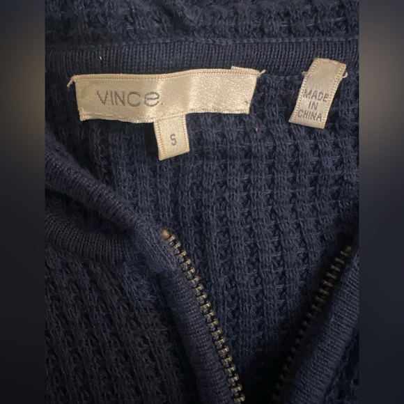 Vince Waffle Zipper Hooded Jacket - Picture 4 of 5